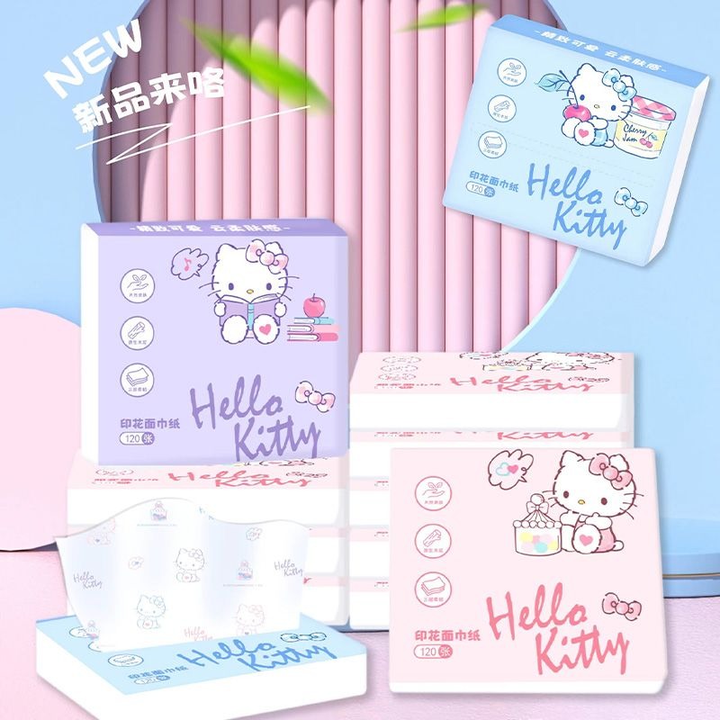 Travel Accessories Wholesale - Nieuwe Hello Kitty Zakdoekjes 6-pack Draagbare