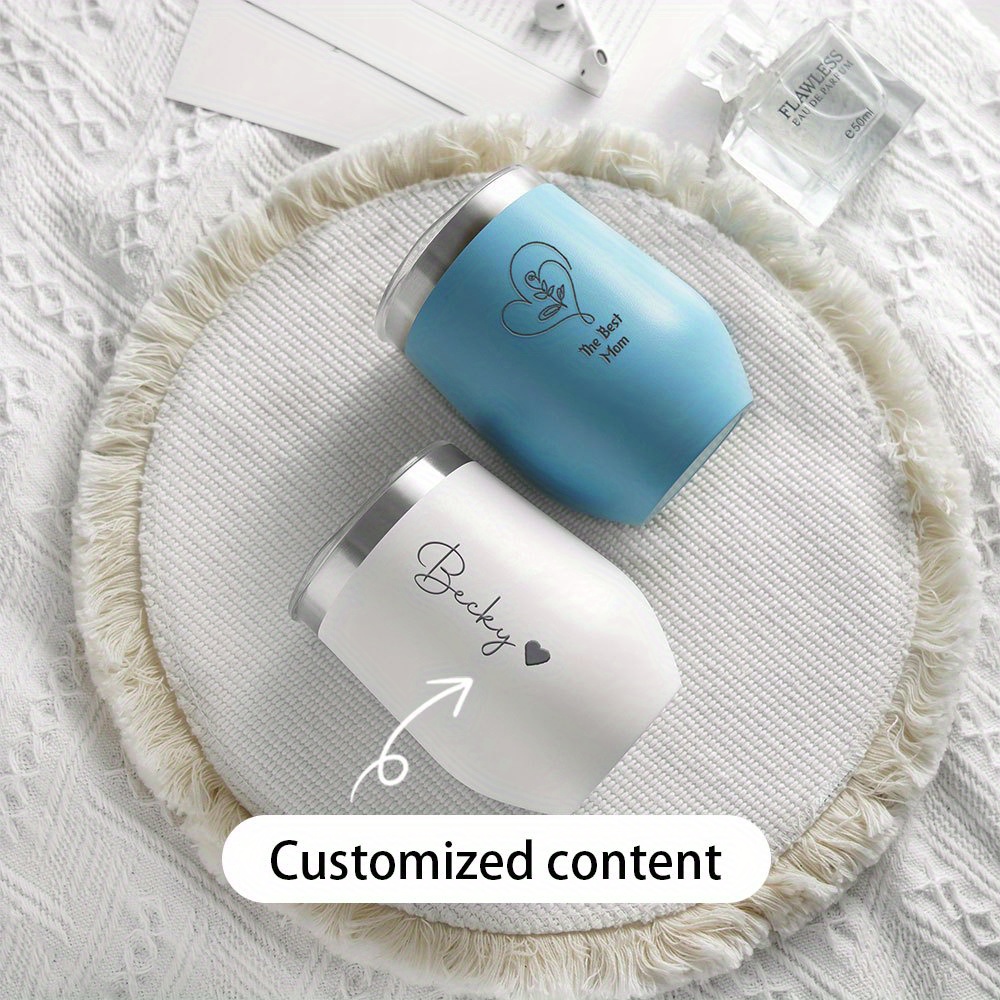Travel Accessories Bottles - Gepersonaliseerde RVS Wijnbeker met Naam, Geïsoleerde