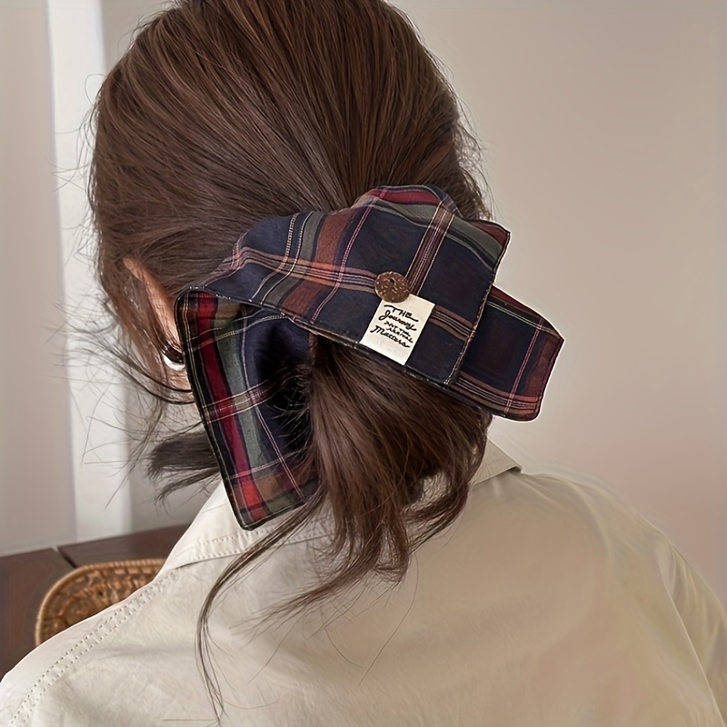 Travel Accessories Kmart - Elegante Koreaanse stijl geruite hoofdband, lage