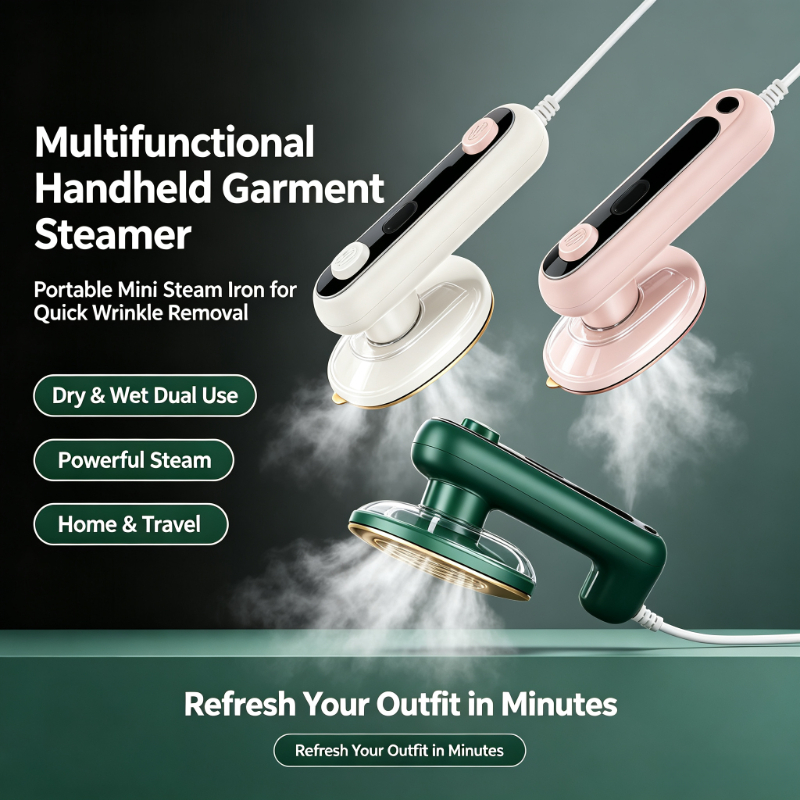 Portable Steamer Clothes - Multifunctionele handstoomstrijkijzer, draagbaar mini-stoomstrijkijzer voor thuis