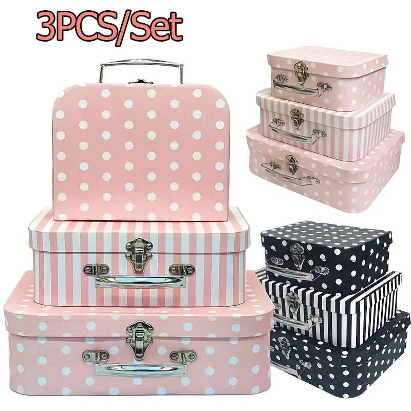 Travel.Accessories News - 3-delige vintage stijl kartonnen doos geschenkdoos