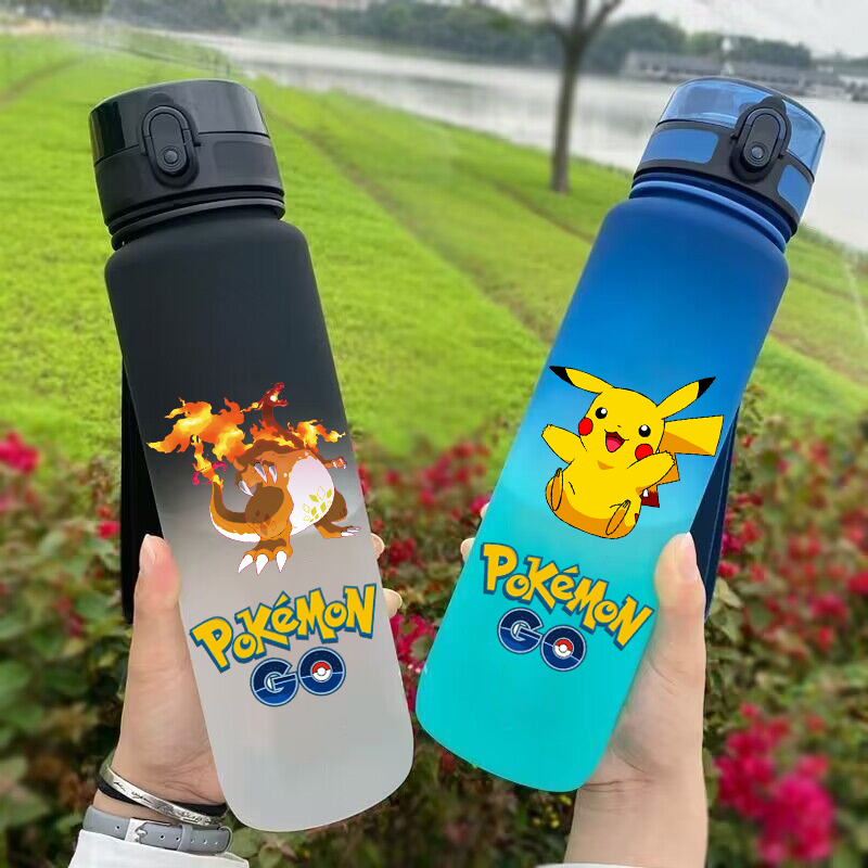 Travel Accessories Bottles - 650ML Pokemon Pikachu Bulbasaur Charmander Sport