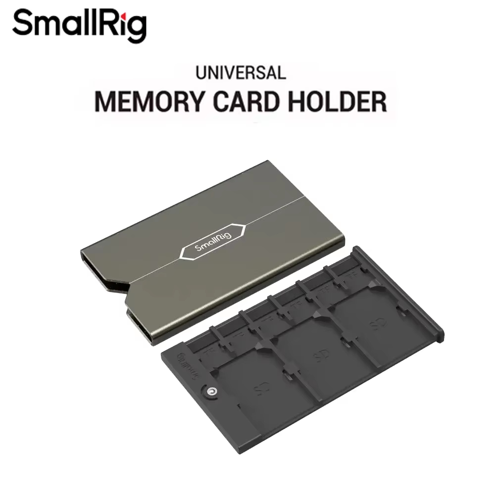 Sim Card Holder Case - SmallRig 2832 Aluminium SD-geheugenkaart etui, schokbestendige
