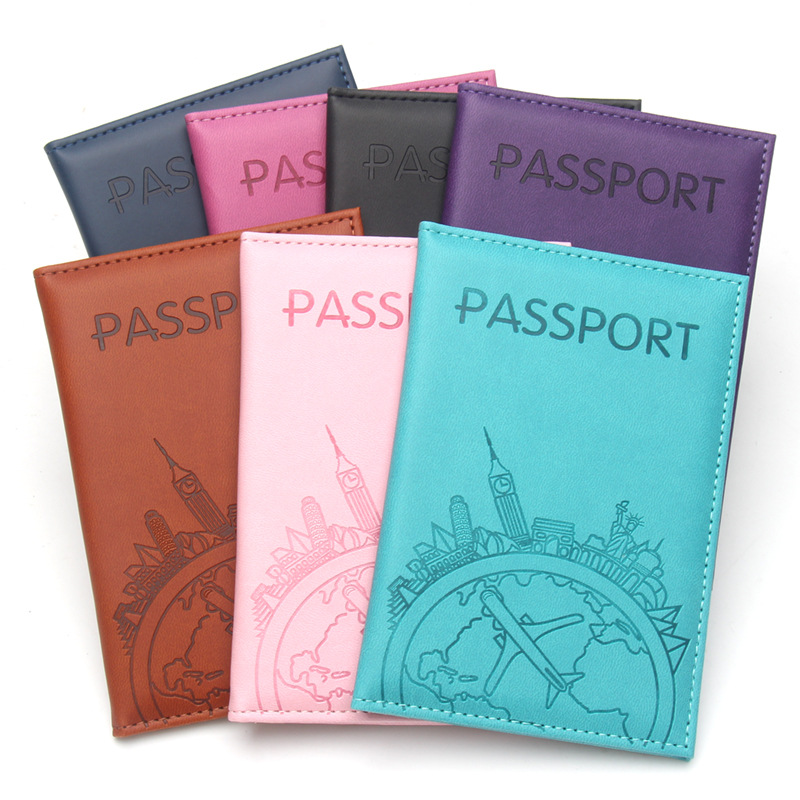 Travel Accessories Kmart - Global Flight bedrukte paspoorthouder lederen paspoorthoezen