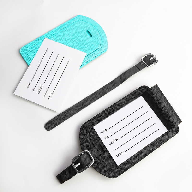 Luggage Tag Leather - Reisbagagelabel voor dames heren Vakantielabel Bagage