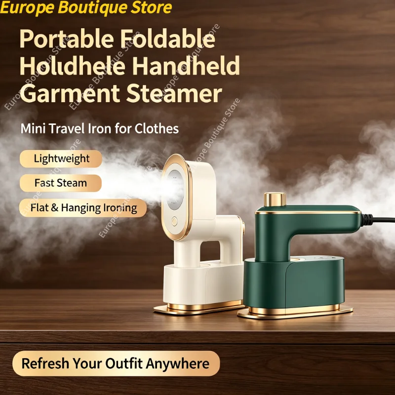Portable Steamer Clothes - Vouwbare mini draagbare handstrijkijzer, lichtgewicht reisstoomstrijkijzer