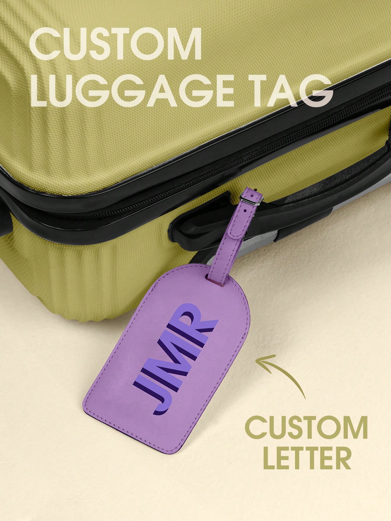 Gepersonaliseerde initialen ba - Luggage Tag Leather recensie en prijs