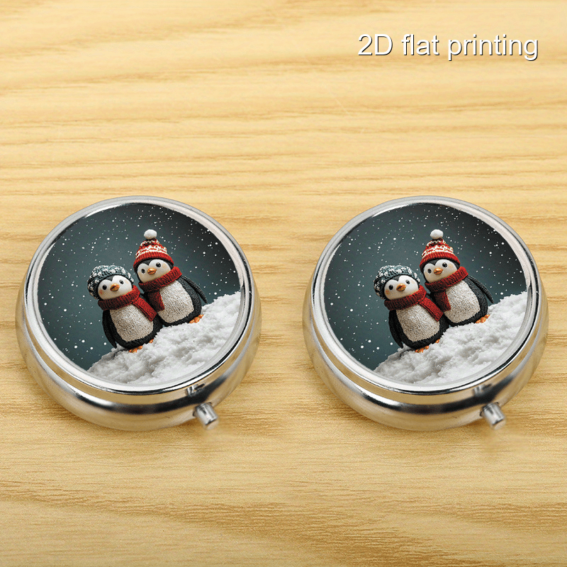 Winter Penguin 7-patroon ronde - Travel Accessories As Gifts recensie en prijs