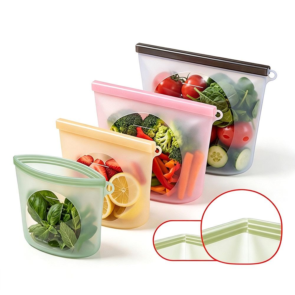Siliconen voedselbewaarzak Voc - Reusable Zip Bag recensie en prijs