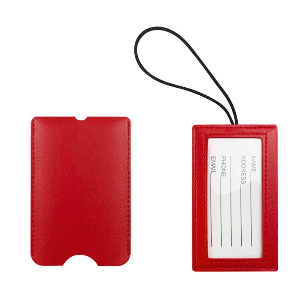 PU lederen uittrekbare bagagel - Luggage Tag Leather recensie en prijs
