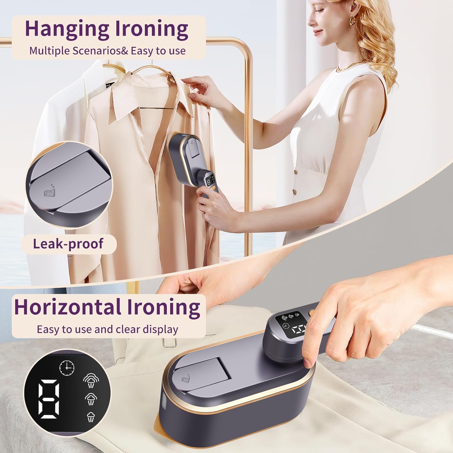 Draagbaar stoomstrijkijzer voo - Portable Steamer Clothes recensie en prijs