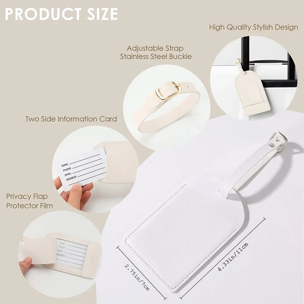 Gepersonaliseerde brief met na - Luggage Tag Leather recensie en prijs