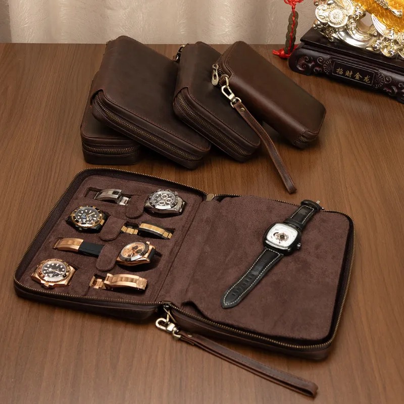 Leren horloge-opbergdoos Stevi - Travel.Accessories News recensie en prijs