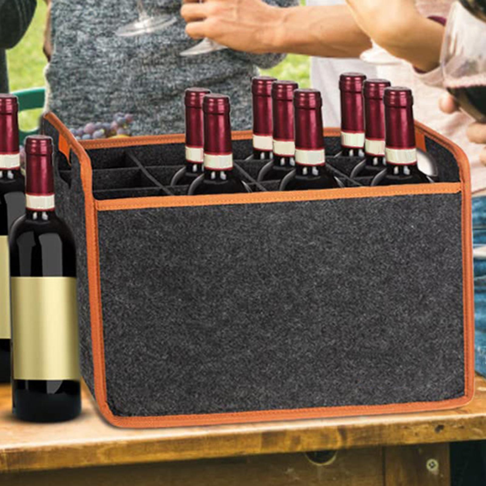 Wijnreistas 12-flessen vilt wi - Travel Accessories Wholesale recensie en prijs