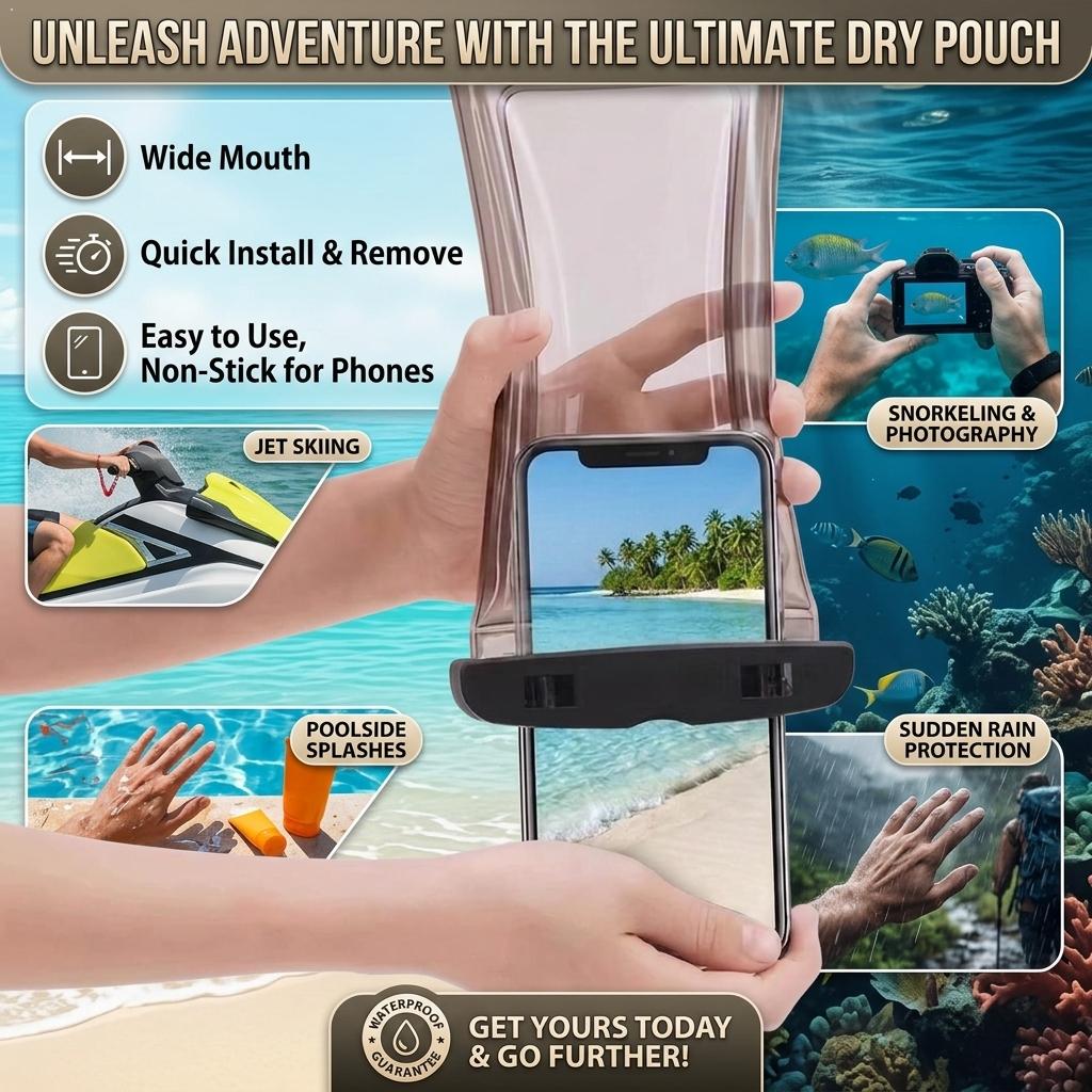 Doorzichtige waterdichte telef - Travel Accessories Pouch recensie en prijs