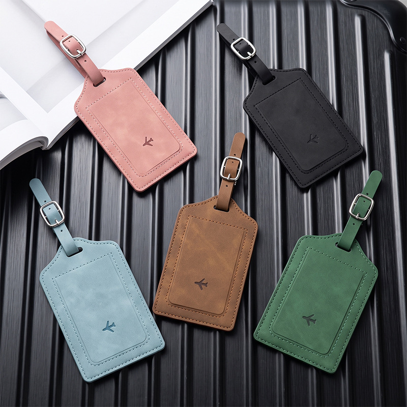 1PC PU Lederen Bagage Label Da - Luggage Tag Leather recensie en prijs