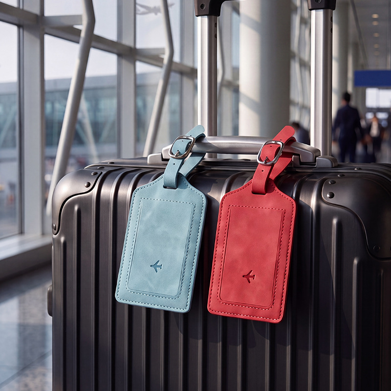 1PC PU Lederen Bagage Label Da - Luggage Tag Leather recensie en prijs