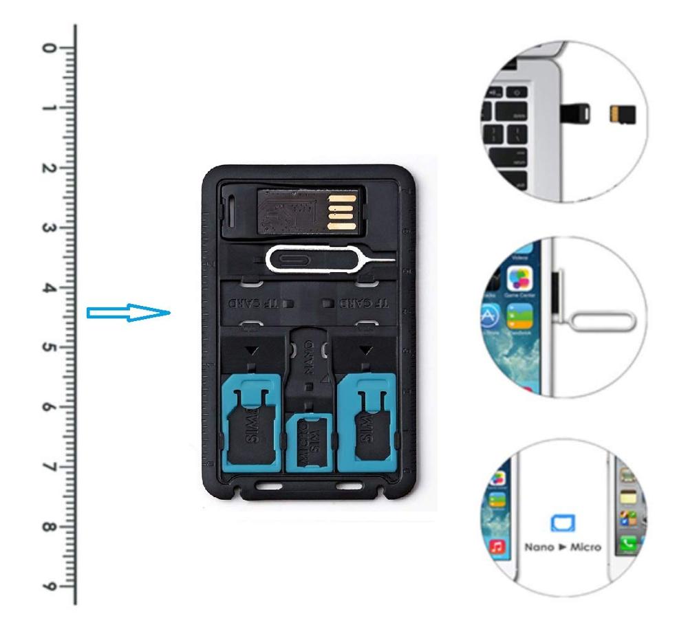 5 In 1 Universele Mini Sim Kaa - Sim Card Holder Case recensie en prijs