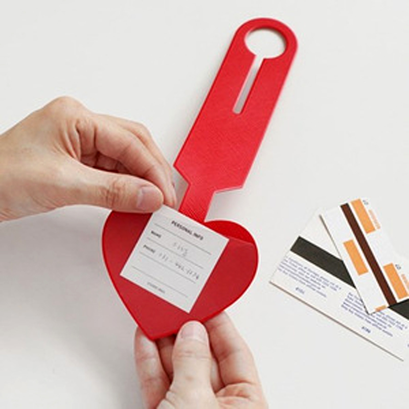 Eenvoudige Hartvorm Lederen Ba - Luggage Tag Leather recensie en prijs