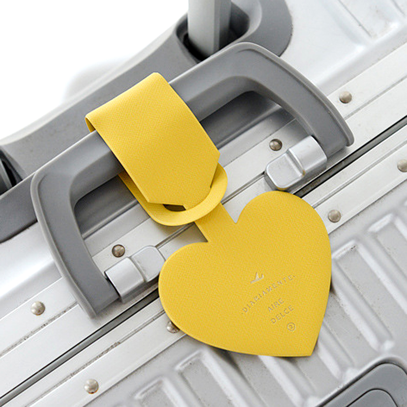 Eenvoudige Hartvorm Lederen Ba - Luggage Tag Leather recensie en prijs